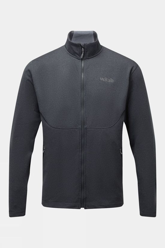 Чоловіча флісова кофта Rab Geon Jacket, Black/Steel Marl, S (RB QFE-95-BSM-S)