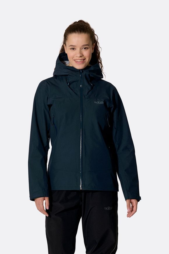 Мембранна куртка жіноча Rab Namche GTX Jacket Wmns, Galaxy Blue, 10 (RB QWI-88-GXB-10)