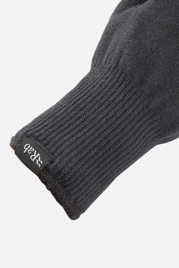 Рукавички Rab Stretch Knit, Black, M (QAG-84-BL-M)