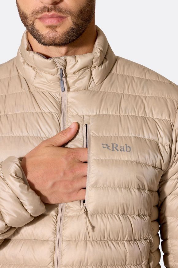 Чоловічий легкий пуховик Rab Microlight Jacket, Anthracite, S (RB QDB-94-ANT-SML)