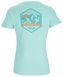 Футболка жіноча Rab Stance Mountain Peak Tee wmns, Meltwater, 10 (RB QCB-67-MEL-10)