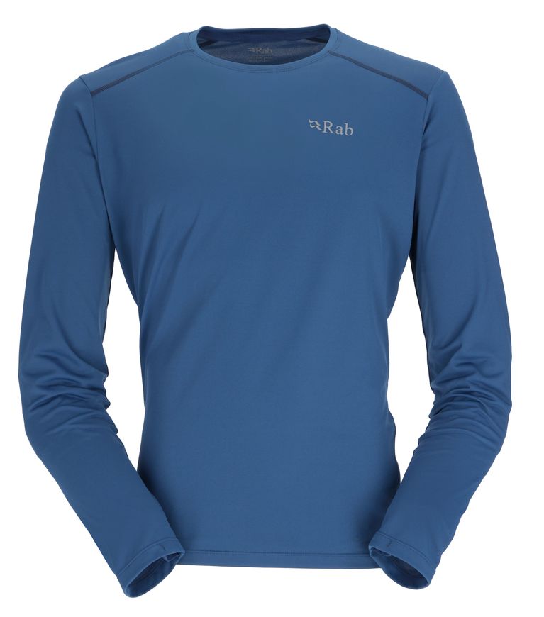 Футболка з довгим рукавом чоловіча Rab Force LS Tee, Nightfall Blue, S (RB QBL-07-NB-S)