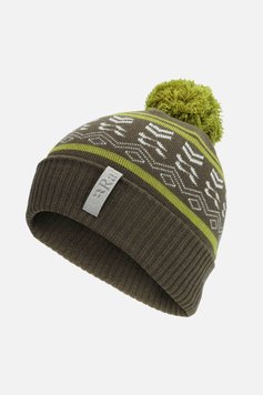 Шапка Rab Khroma Bobble Beanie, Army/Aspen Green, One Size (QAB-24-ARA-ONE)