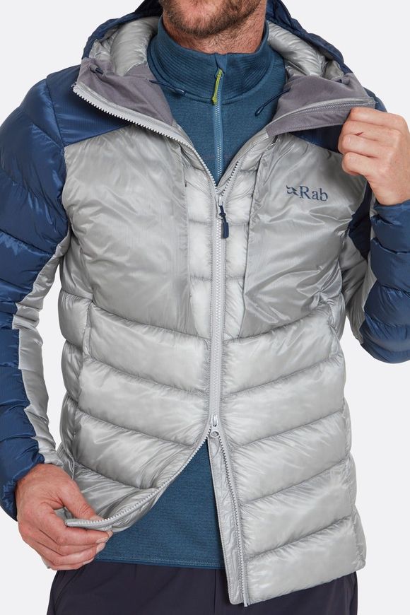 Зимова чоловіча куртка Rab Cirrus Ultra Hoody, Tempest Blue, MED (QIP-21-TMB-MED)