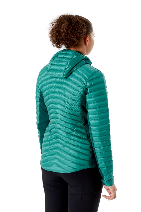 Жіноча демісезонна куртка Rab Cirrus Flex 2.0 Hoody Wmns, STORM GREEN, 16 (821468965720)