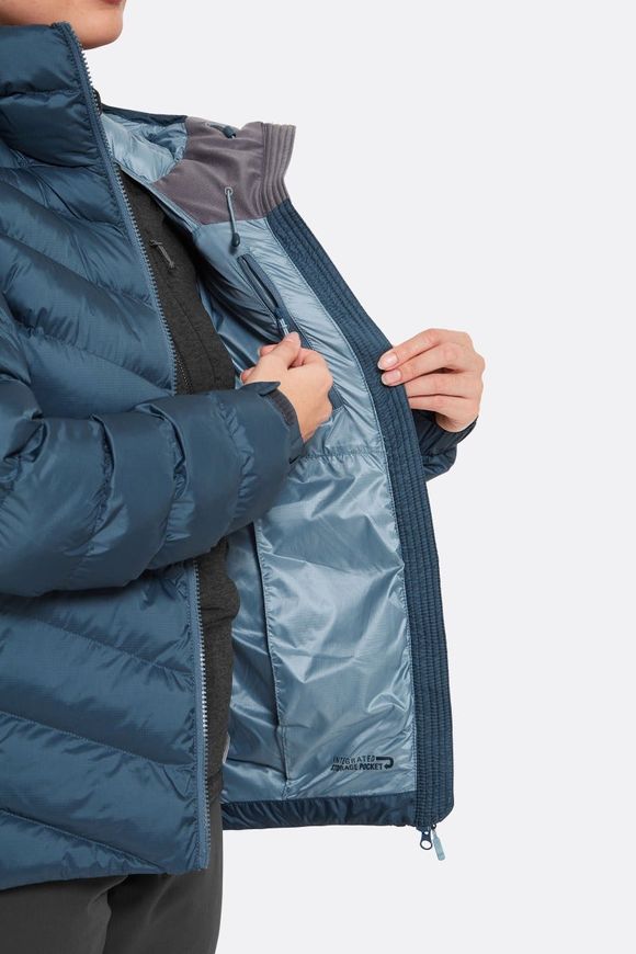 Жіноча зимова куртка Rab Nebula Pro Jacket Wmns, Orion Blue, 12 (QIP-24-ORB-12)