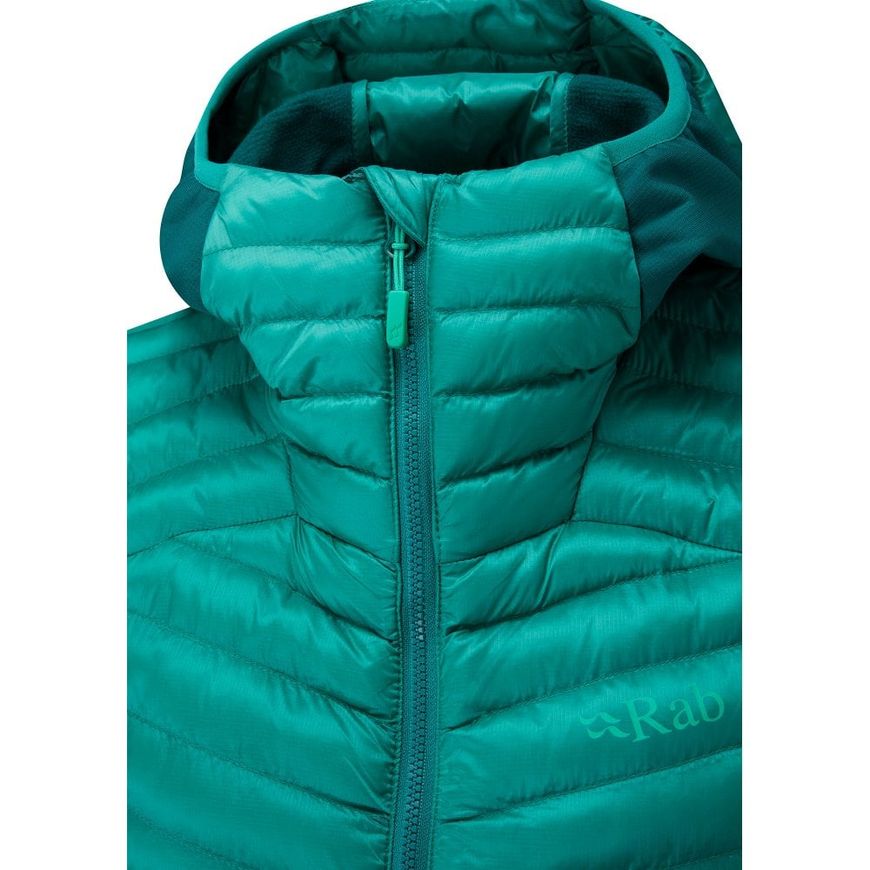 Жіноча демісезонна куртка Rab Cirrus Flex 2.0 Hoody Wmns, STORM GREEN, 16 (821468965720)