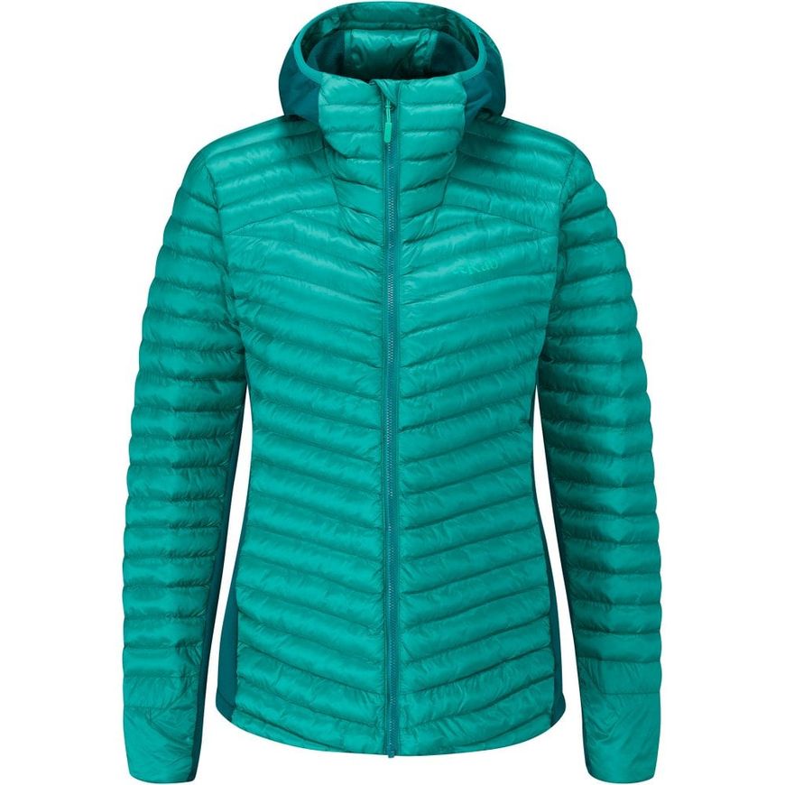 Жіноча демісезонна куртка Rab Cirrus Flex 2.0 Hoody Wmns, STORM GREEN, 16 (821468965720)