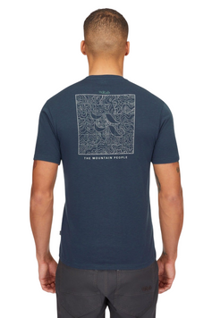Футболка чоловіча Rab Crimp Elevation Tee, Tempest Blue, XXL (QBL-68-TMB-XXL)
