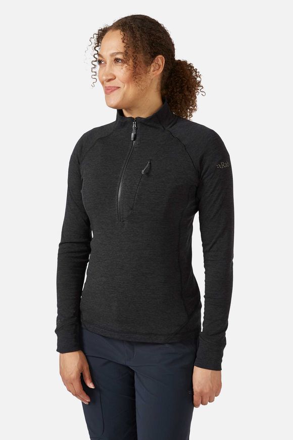 Кофта жіноча Rab Nexus Pull On Wmns, Black, 6 (QFF-75-BLK-06)