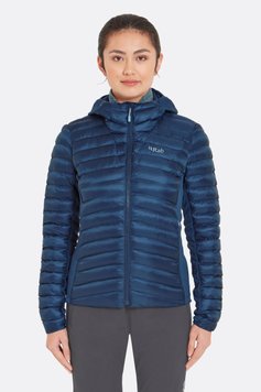 Жіноча демісезонна куртка Rab Cirrus Flex Hoody Wmns, Tempest Blue, 16 (QIP-32-TMB-16)