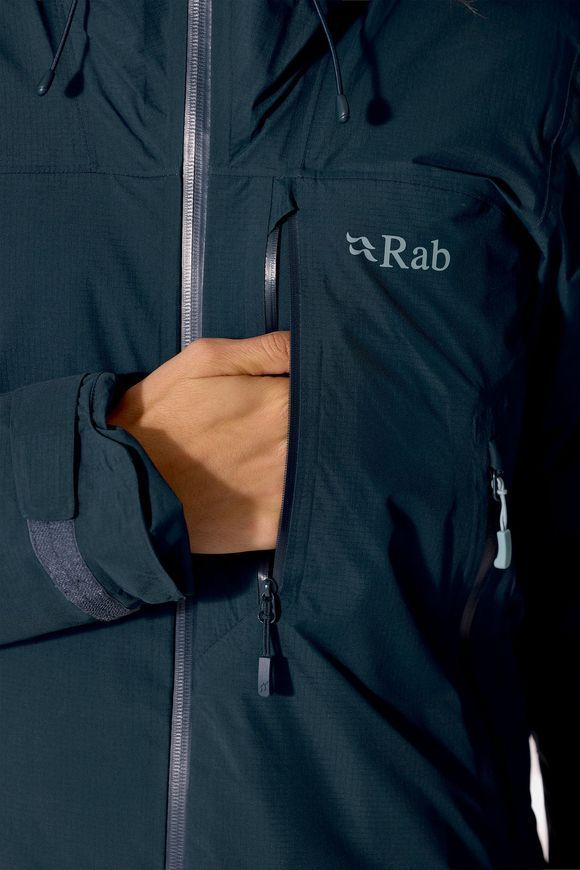Жіноча тепла мембранна куртка Rab Xenon Shield Jacket Wmns, Dark Fig Green, 10 (RB QIP-53-DFG-10)