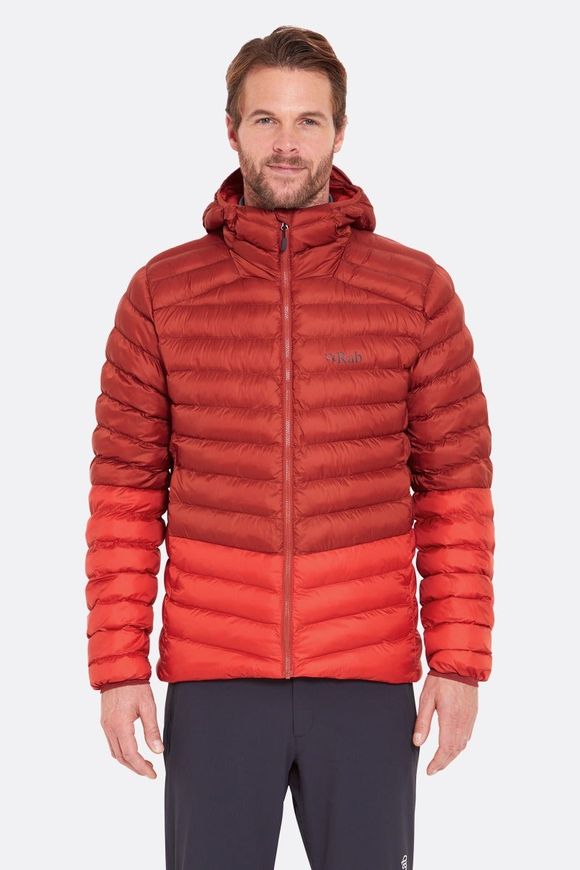 Зимова чоловіча куртка Rab Cirrus Alpine Jacket, Tuscan Red/Dark Horizon, XLG (QIP-25-TUD-XLG)