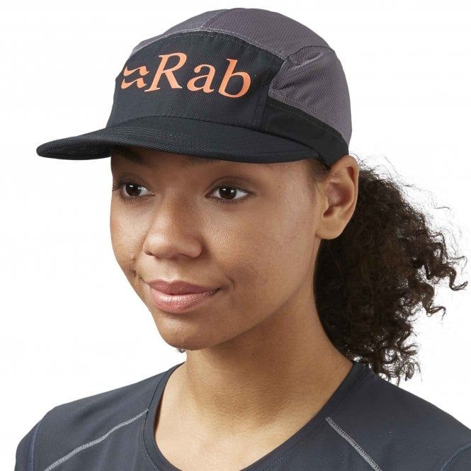 Кепка Rab Momentum 5 Panel Cap, Black/Graphene, One Size (QAB-44-BGP-One Size)