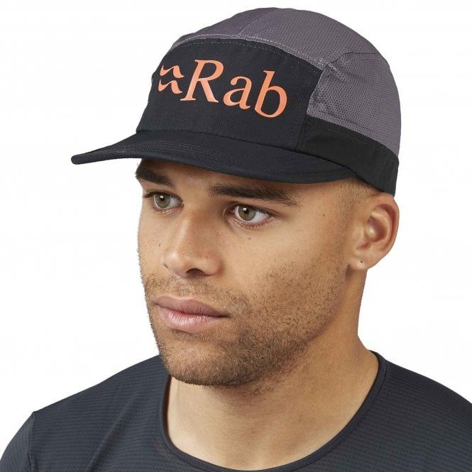 Кепка Rab Momentum 5 Panel Cap, Black/Graphene, One Size (QAB-44-BGP-One Size)