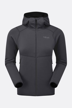 Кофта жіноча Rab Evolute Hoody Wmns, Beluga, 8 (QFG-20-BEL-08)