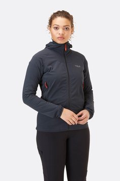 Жіноча куртка Soft Shell Rab Borealis Jacket Wmns, Beluga, 6 (QWS-39-BEL-06)