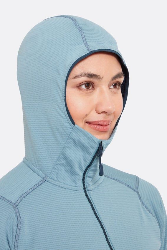 Кофта жіноча Rab Evolute Hoody Wmns, Beluga, 8 (QFG-20-BEL-08)