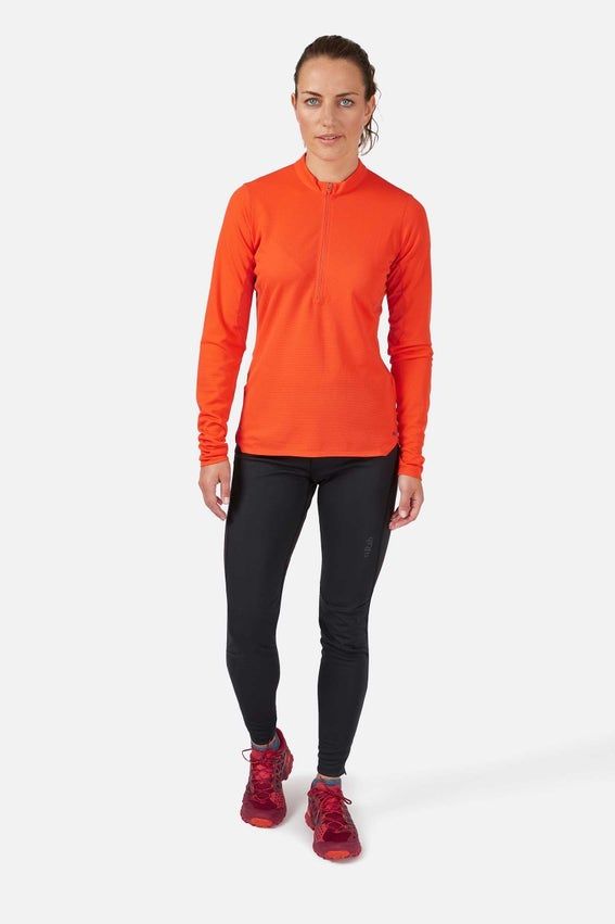 Футболка з довгим рукавом жіноча Rab Ridgeline LS Tee Wmns, Graphene, 8 (QBL-56-GRH-08)