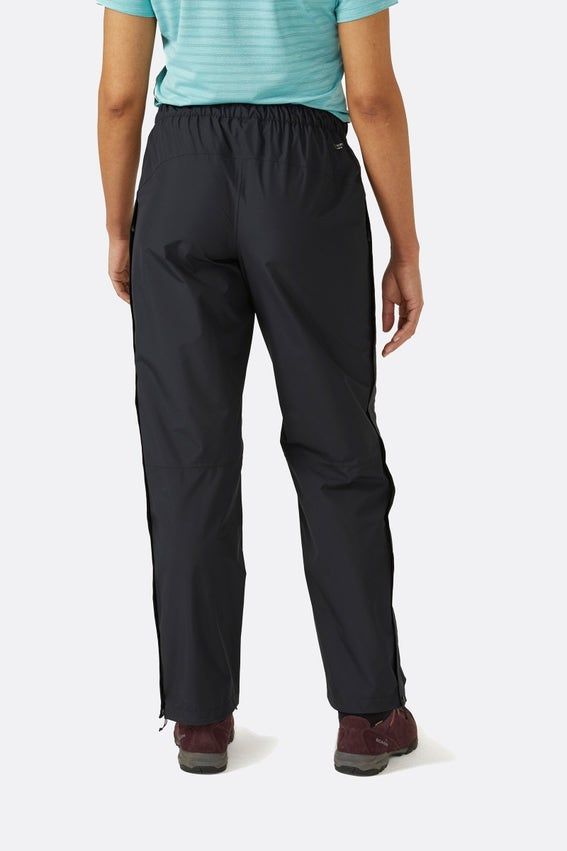 Штани жіночі Rab Downpour Eco FZ Pants Wmns, Black, Short, 8 (QWG-87-BLK-08-SH)