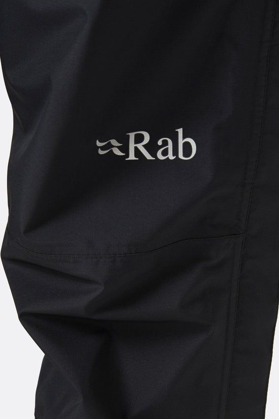 Штани жіночі Rab Downpour Eco FZ Pants Wmns, Black, Short, 8 (QWG-87-BLK-08-SH)