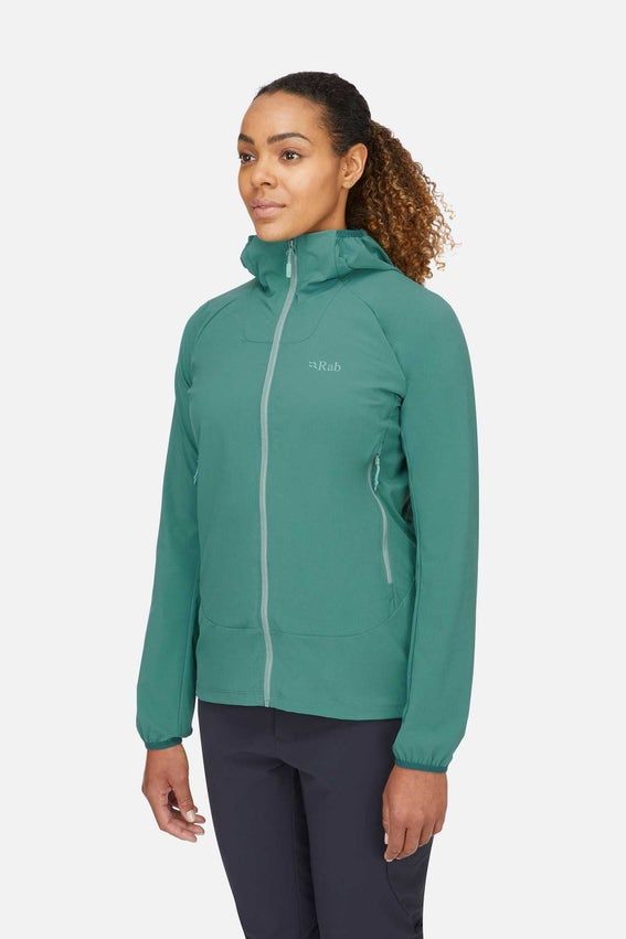 Жіноча куртка Soft Shell Rab Borealis Jacket Wmns, Beluga, 6 (QWS-39-BEL-06)