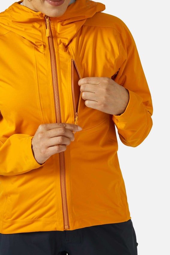 Мембранна жіноча велокуртка Rab Cinder Kinetic Jacket Wmns, Orion Blue, 8 (QWH-62-ORB-08)