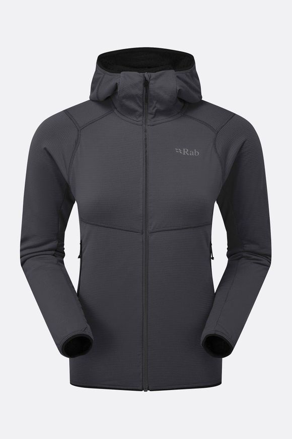 Кофта жіноча Rab Evolute Hoody Wmns, Beluga, 8 (QFG-20-BEL-08)