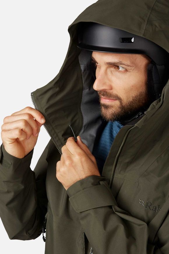 Мембранна куртка чоловіча Rab Khroma Diffuse GTX Jacket, Army, SML (QWH-81-ARM-SML)