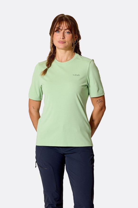Футболка жіноча Rab Force Cirque Tee Wmns, Fig Green, S (RB QCC-64-FGR-10)