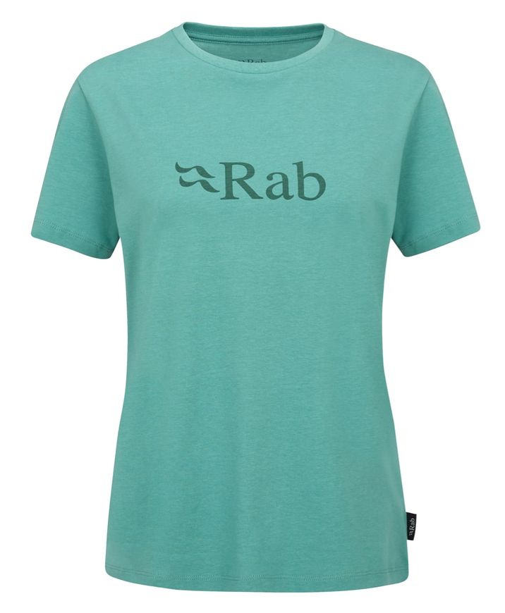 Футболка жіноча Rab Tuku Logo Tee Wmns, Glacier Blue, 12 (RB QCC-08-GB-12)