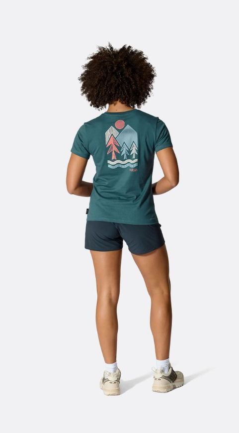 Футболка жіноча Rab Tuku Vista Tee Wmns, Mulberry, S (RB QCC-17-MUL-10)