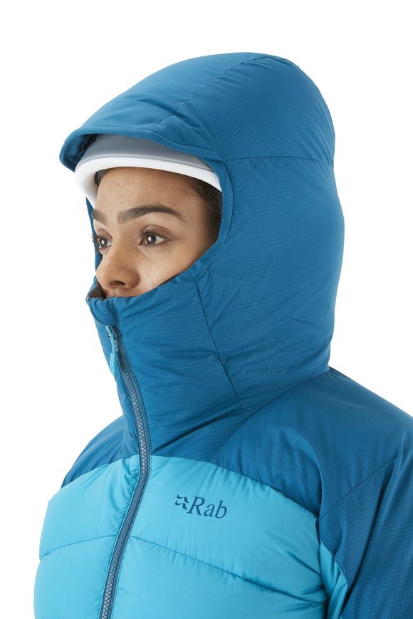 Жіночий зимовий пуховик Rab Infinity Alpine Jacket Wmns, ULTRAMARINE/AQUAMARINE, 10 (821468972438)