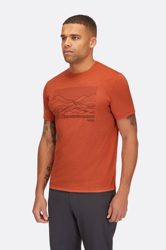 Футболка чоловіча Rab Mantle Outline Tee, Army, S (RB QCC-01-ARM-SML)