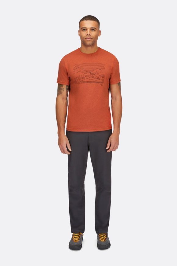 Футболка чоловіча Rab Mantle Outline Tee, Army, S (RB QCC-01-ARM-SML)