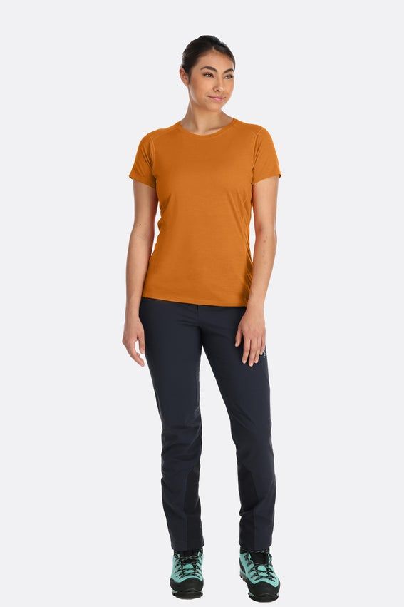 Термофутболка жіноча Rab Syncrino Base Tee Wmns, Beluga, 8 (QBL-31-BEL-08)