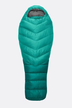 Спальний мішок жіночий Rab Alpine 600 Wmns Regular, (-9°C), 170 см - Left Zip, Peacock Green (QSD-43-PCG-REG-LZ)