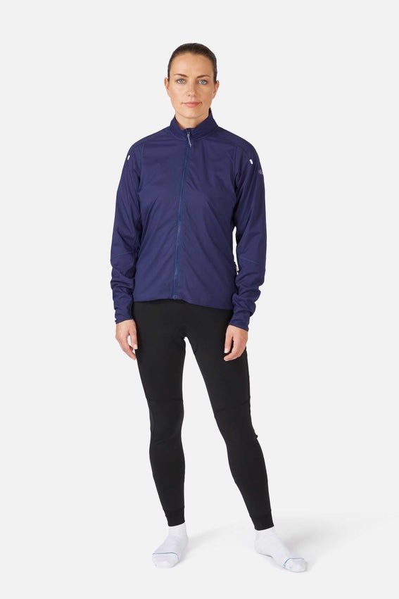 Велокуртка жіноча Soft Shell Rab Vapour-Rise Cinder Jacket Wmns, Ebony, 8 (QFF-87-EBN-08)