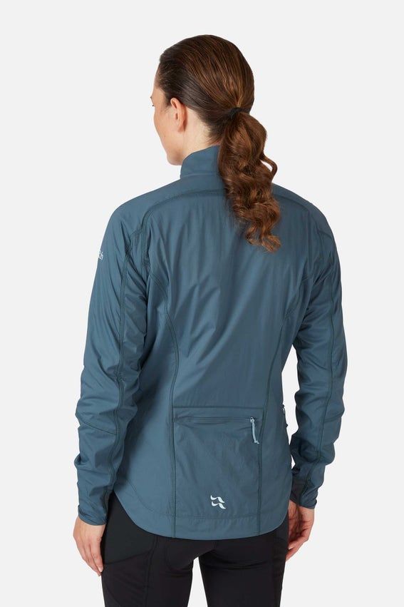 Велокуртка жіноча Soft Shell Rab Vapour-Rise Cinder Jacket Wmns, Ebony, 8 (QFF-87-EBN-08)