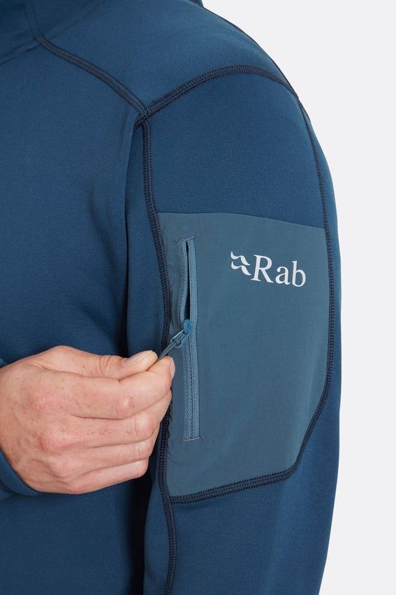 Чоловіча флісова кофта Rab Modulus Hoody, Tempest Blue, S (QFG-15-TMB-SML)