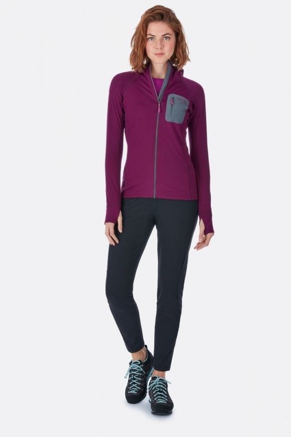 Кофта жіноча Rab Superflux Hoody wmns, BERRY, 08 (821468866072)