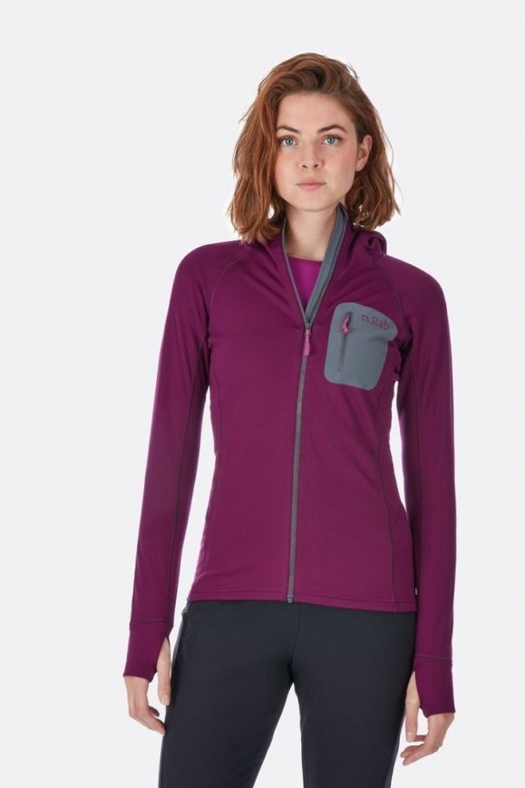 Кофта жіноча Rab Superflux Hoody wmns, BERRY, 08 (821468866072)