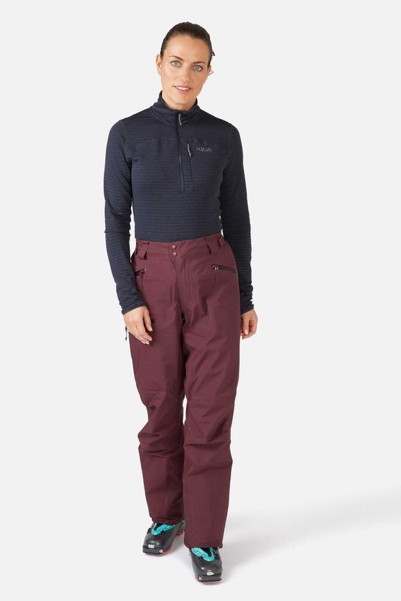 Штани жіночі Rab Khroma Diffuse GTX Pants Wmns, Deep Heather, 14 (QWH-84-DEH-14)