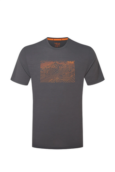 Футболка чоловіча Rab Syncrino Ridge Tee, Graphene, L (RB QFG-36-GRH-LRG)