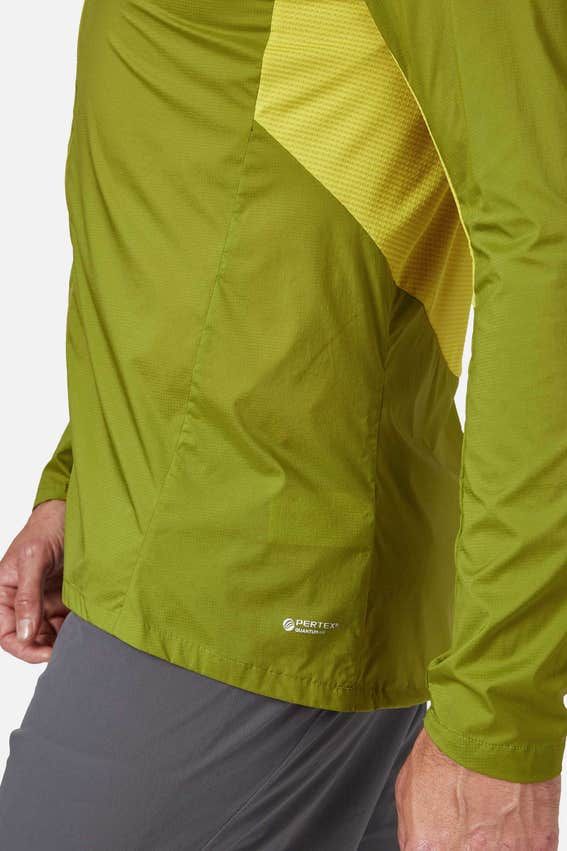 Вітровка чоловіча Rab Windveil Jacket, Aspen Green/Zest, S (QWS-68-ASZ-SML)