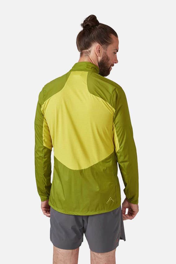 Вітровка чоловіча Rab Windveil Jacket, Aspen Green/Zest, S (QWS-68-ASZ-SML)