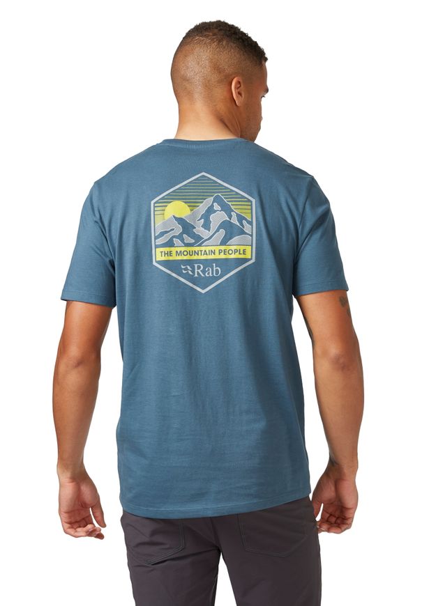 Футболка чоловіча Rab Stance Mountain Peak Tee, ORION BLUE, L (5059913051802)