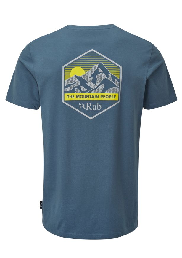 Футболка чоловіча Rab Stance Mountain Peak Tee, ORION BLUE, L (5059913051802)