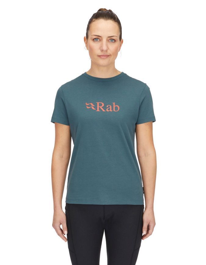 Футболка жіноча Rab Tuku Logo Tee Wmns, Orion Blue, 10 (RB QCC-08-OB-10)