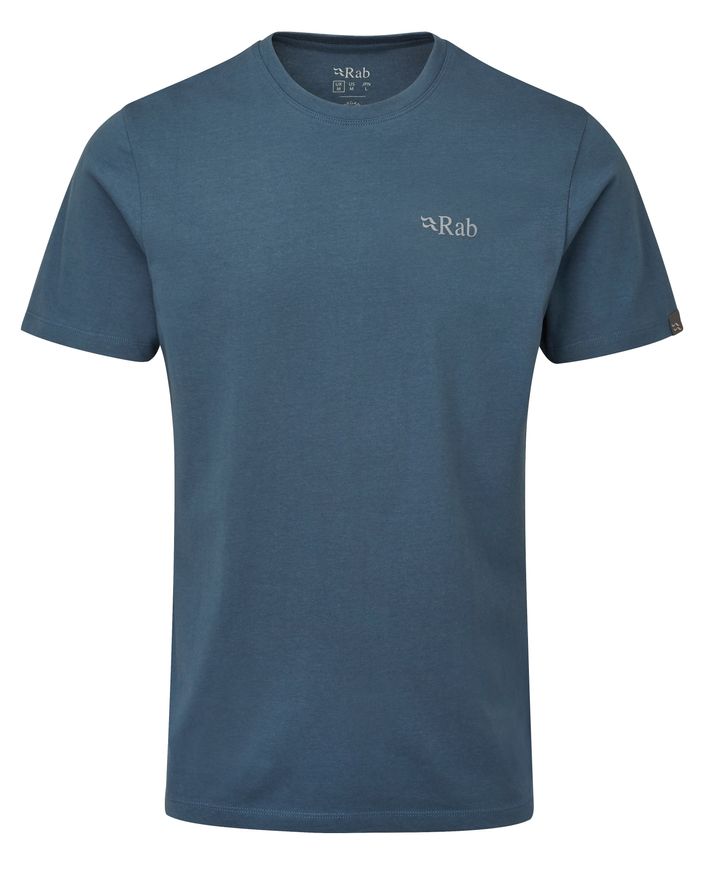 Футболка чоловіча Rab Stance Mountain Peak Tee, ORION BLUE, L (5059913051802)